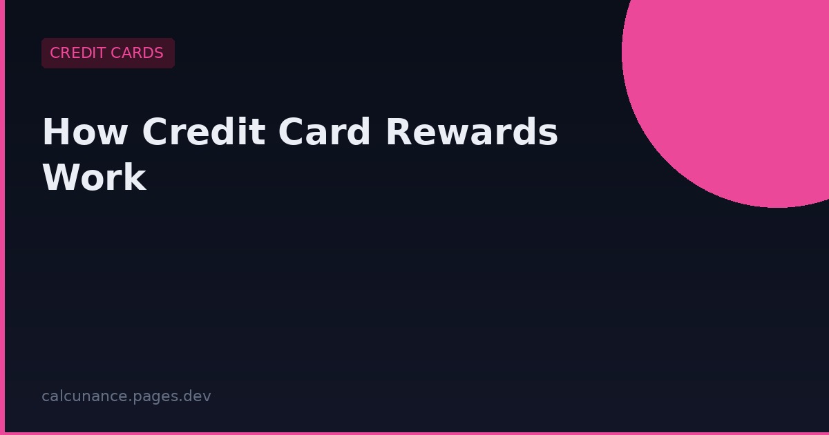 How Credit Card Rewards Work: Points, Miles & Cashback Explained